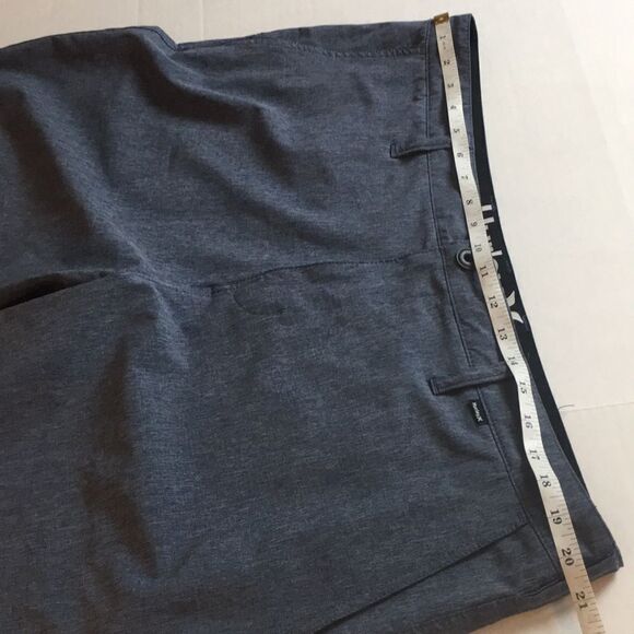 Hurley Phantom Heathered Blue Lightweight Performance Polyester Shorts Sz 38 - Picture 11 of 14